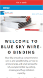 Mobile Screenshot of blueskywirebinding.co.uk